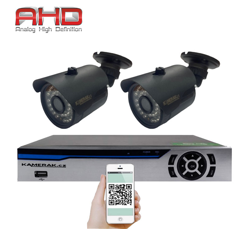 2 kamerový systém AHD HE2-58E 5Mpx