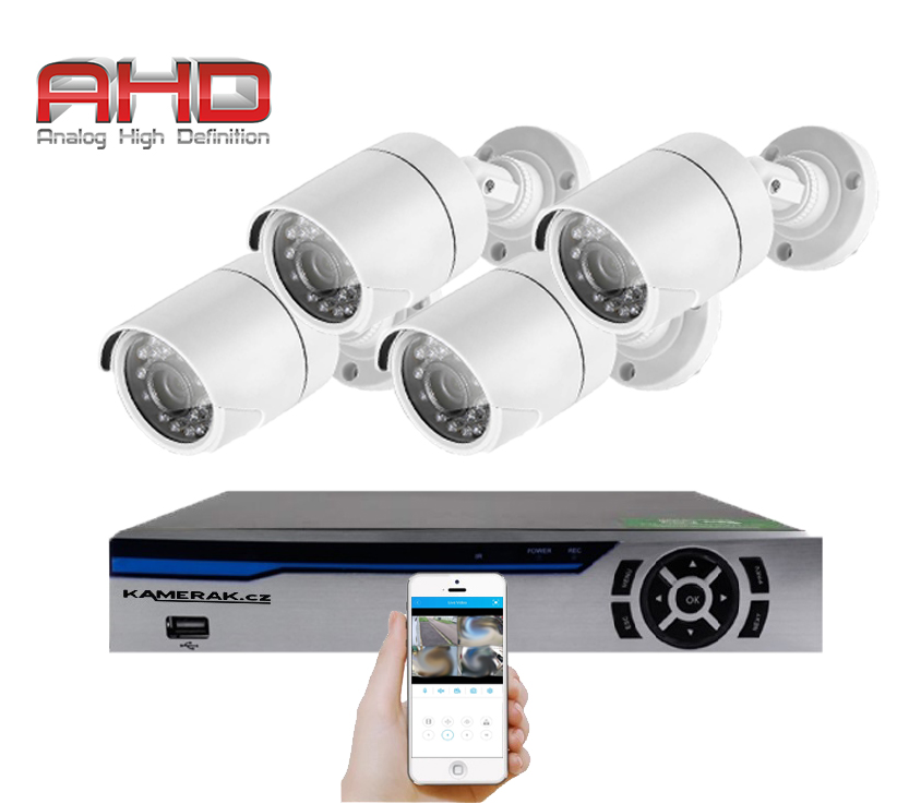 4 kamerov systm AHD HE4-51A 2MPx