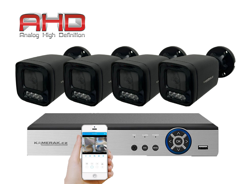 4 kamerov systm AHD HE4-56E 5Mpx