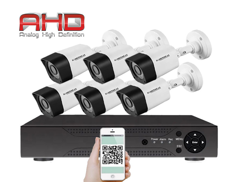 6 kamerov systm AHD WN6-50A 2Mpx