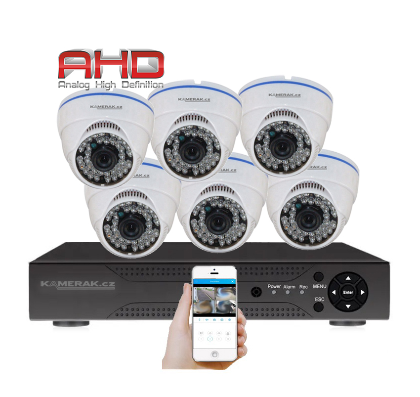 6 kamerov systm AHD WN6-51A 2Mpx