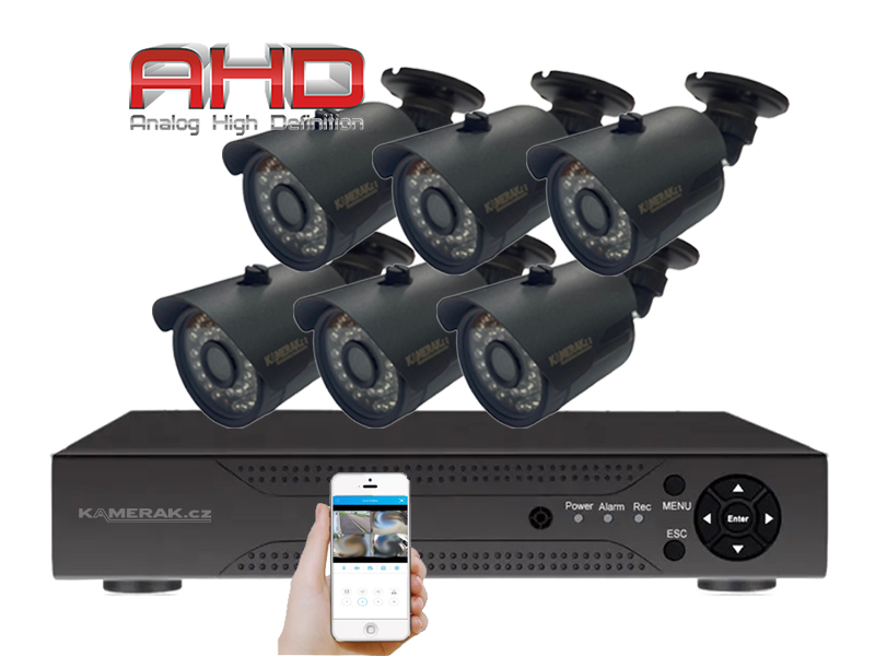 6 kamerov systm AHD WN6-58A 2Mpx