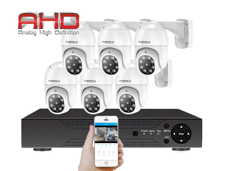 6 kamerov systm AHD6-090A PTZ 2Mpx