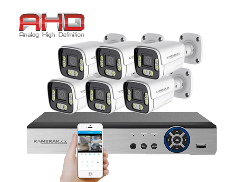 6 kamerov systm AHD HE6-54E 5Mpx