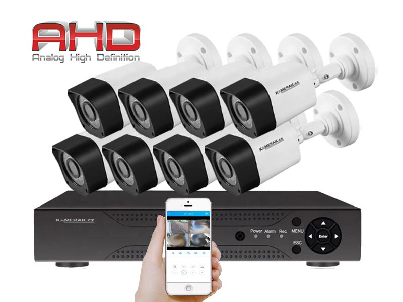 8 kamerov systm AHD WN8-50A 2Mpx