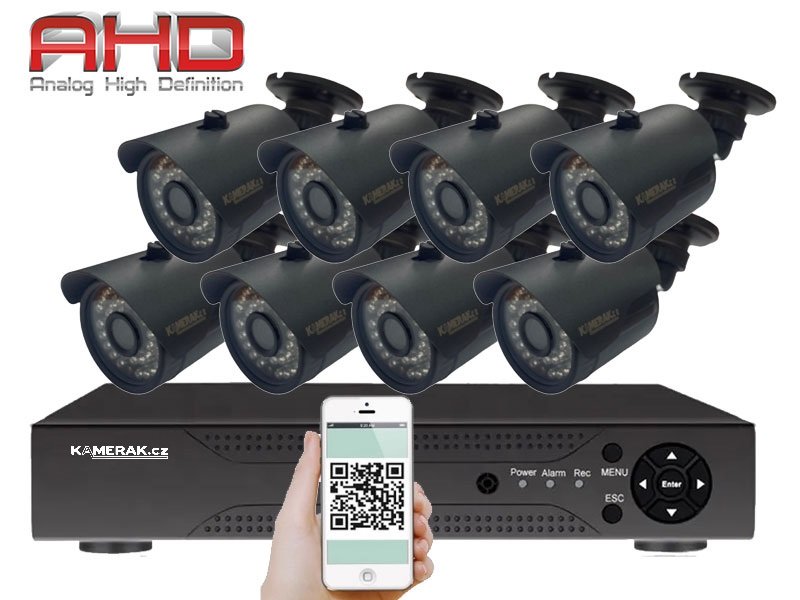 8 kamerov systm AHD WN8-58A 2Mpx