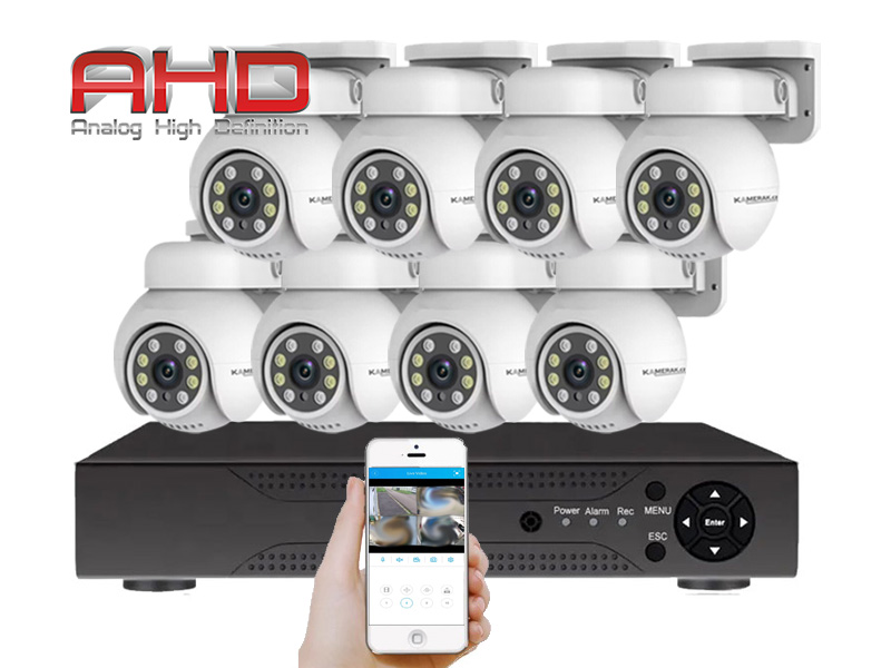 8 kamerov systm AHD WN8-089A PTZ 2Mpx
