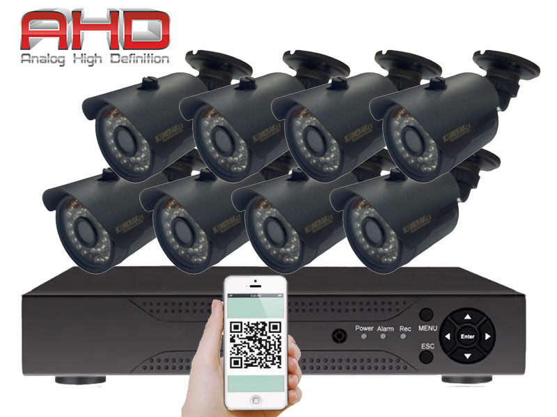 8 kamerov systm AHD WN8-58E s mic 5Mpx