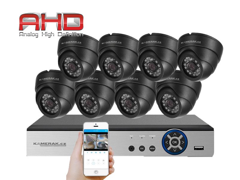 8 kamerov systm AHD HE8-64E 5Mpx