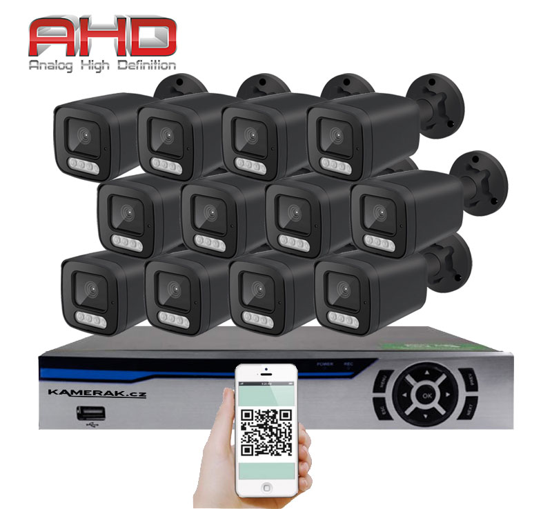 12 kamerov systm AHD HE12-56E 5Mpx