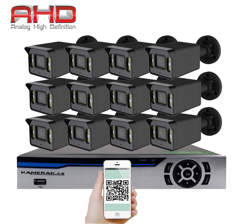 12 kamerov systm AHD HE12-57E 5Mpx