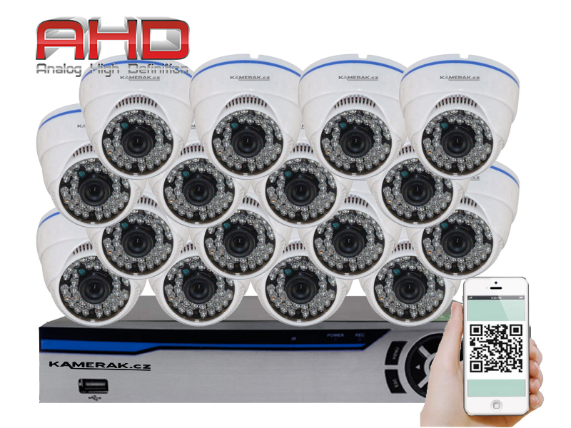 16 kamerov systm AHD HE16-51A 2Mpx