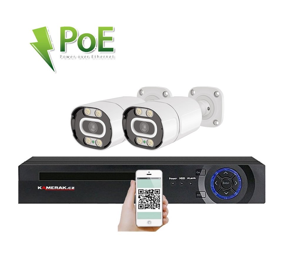 2 kamerov systm PoE IP XM-203A 4MPx