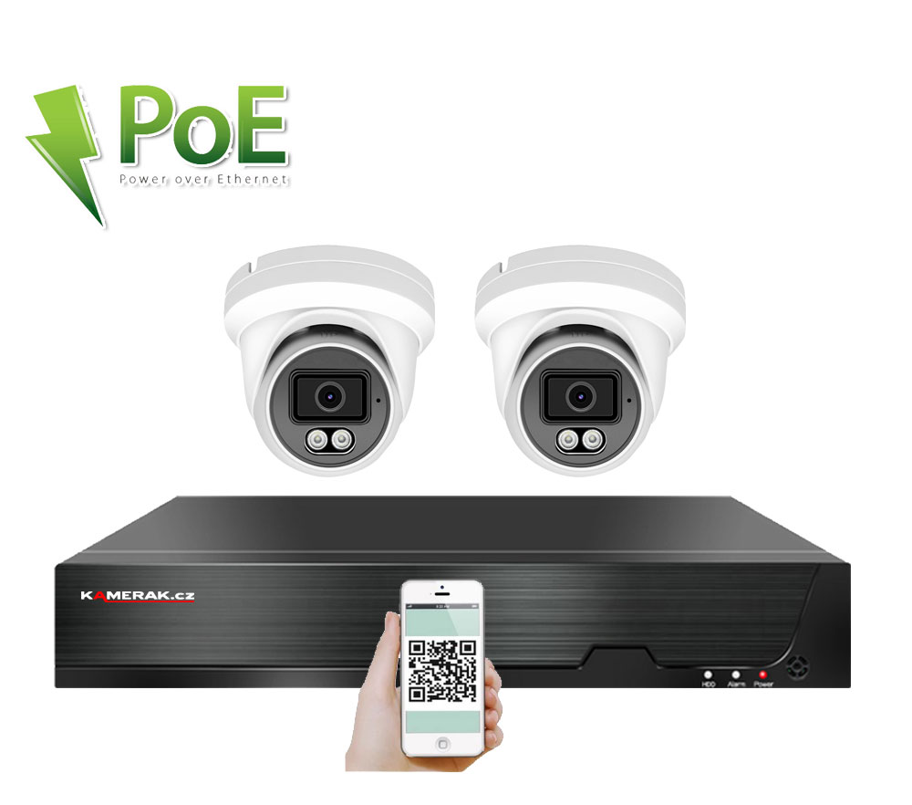 2 kamerový systém PoE IP XM-209B 4MPx