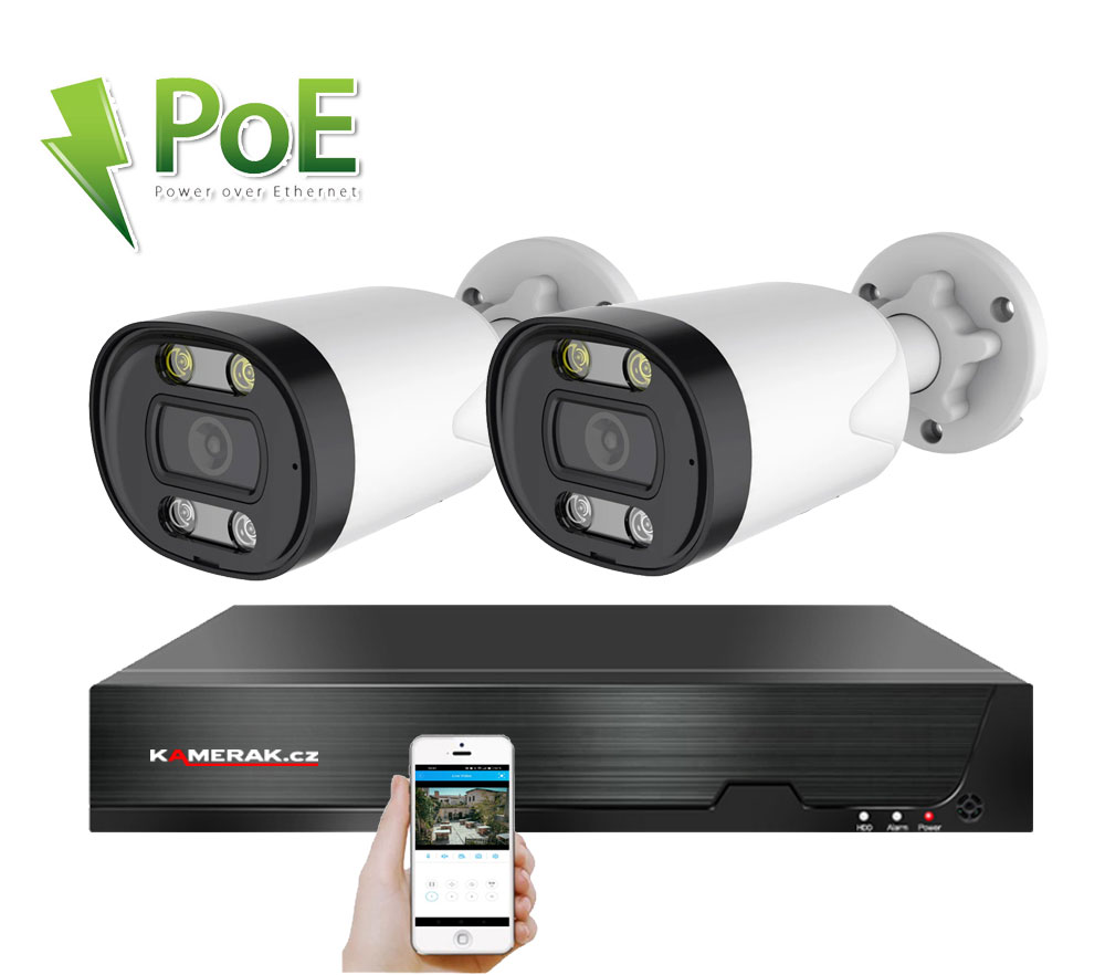 2 kamerov systm PoE IP XM-213D 8MPx 4K