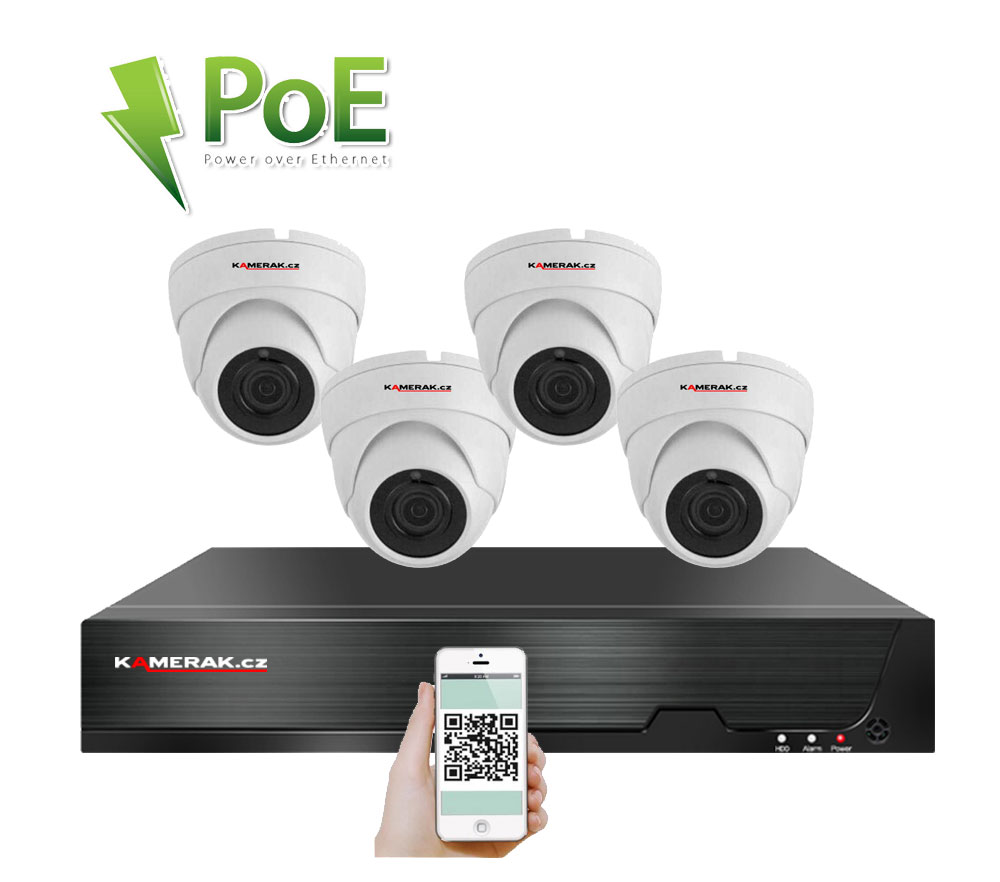 4 kamerov systm PoE IP XM-402D 8MPx