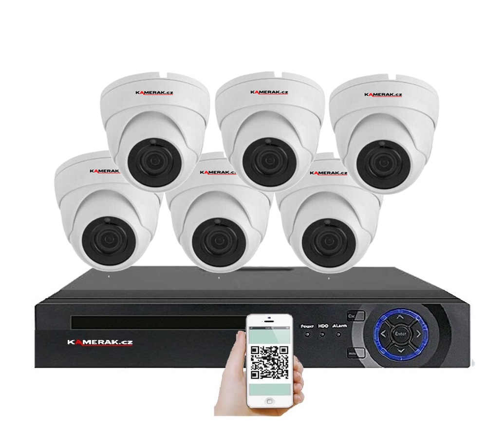 6 kamerov systm PoE IPXM-602B 4MPx