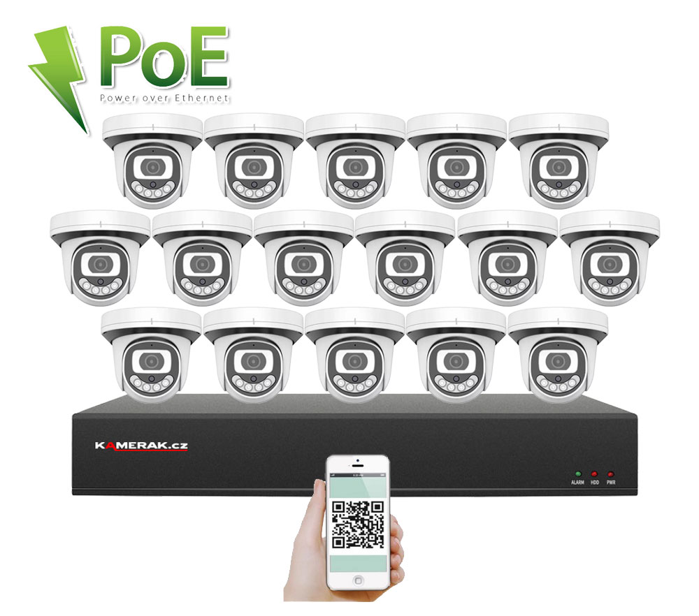 16 kamerov systm PoE XM-1612A 3Mpx