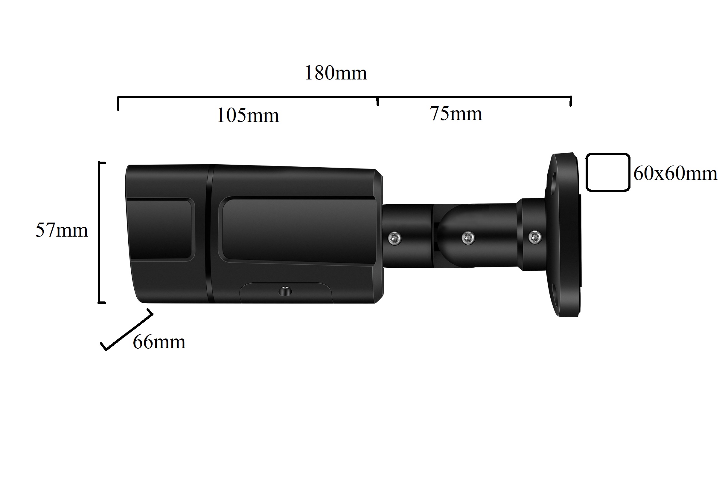 PoE IP kamera XM-13A Black 3MPx, LED svtlo a mikrofon