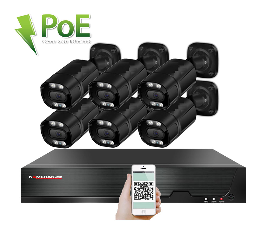 6 kamerov systm Poe XM-613C 5MPx
