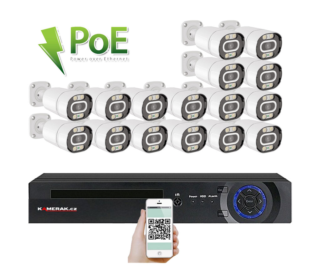 16 kamerov systm PoE IP XM-1603A 4Mpx