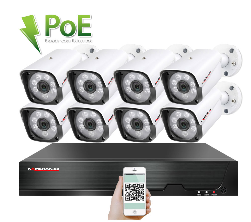 8 kamerov systm PoE IP XM-801C 5MP