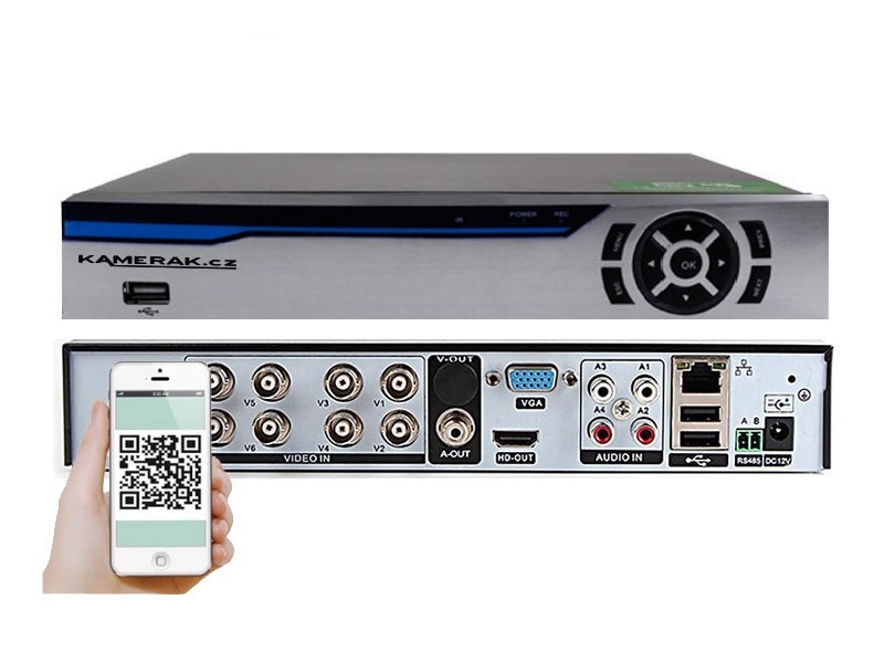 DVR 8CH XM-108-NC (AHD,IP,Analog), CZ menu