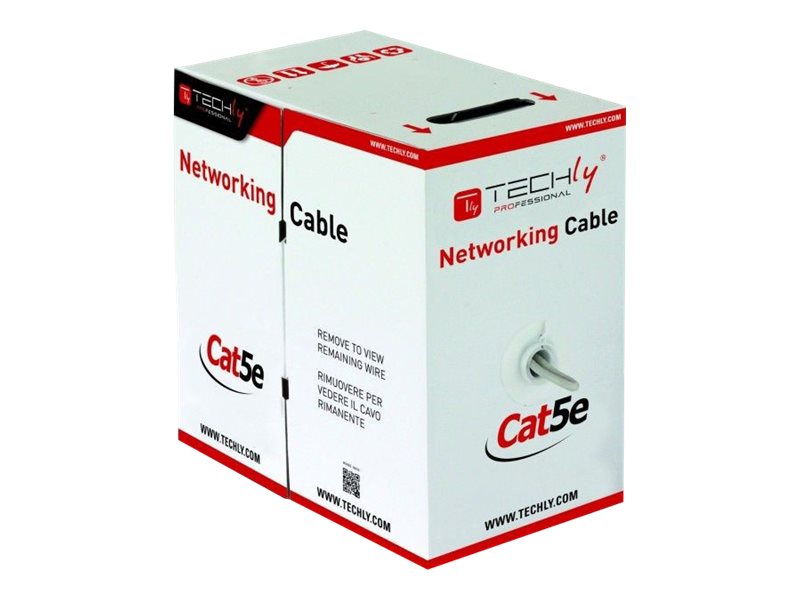 TECHLY 029167 Pro F/UTP Cat5e outdoor network bulk cable 4x2 solid CCA, black