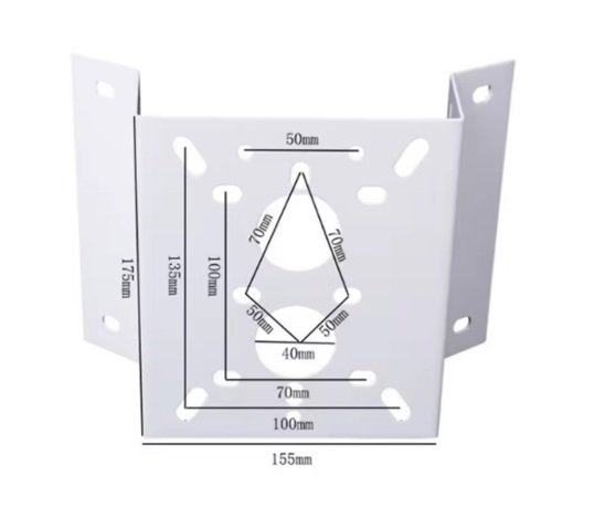montn drk pro kameru na roh 155x175mm