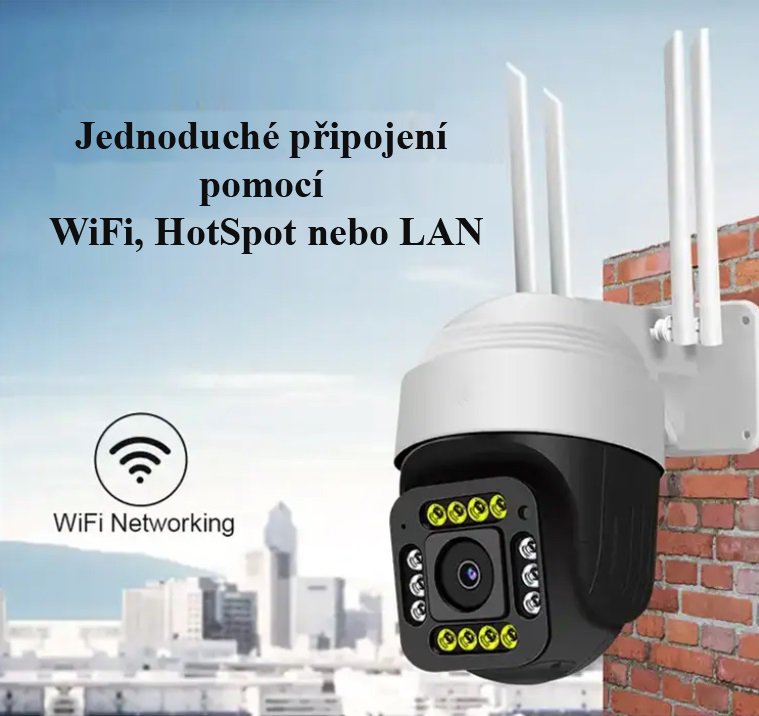 PTZ kamera P2p Esee-375 3MPx s app EseeCloud v etin