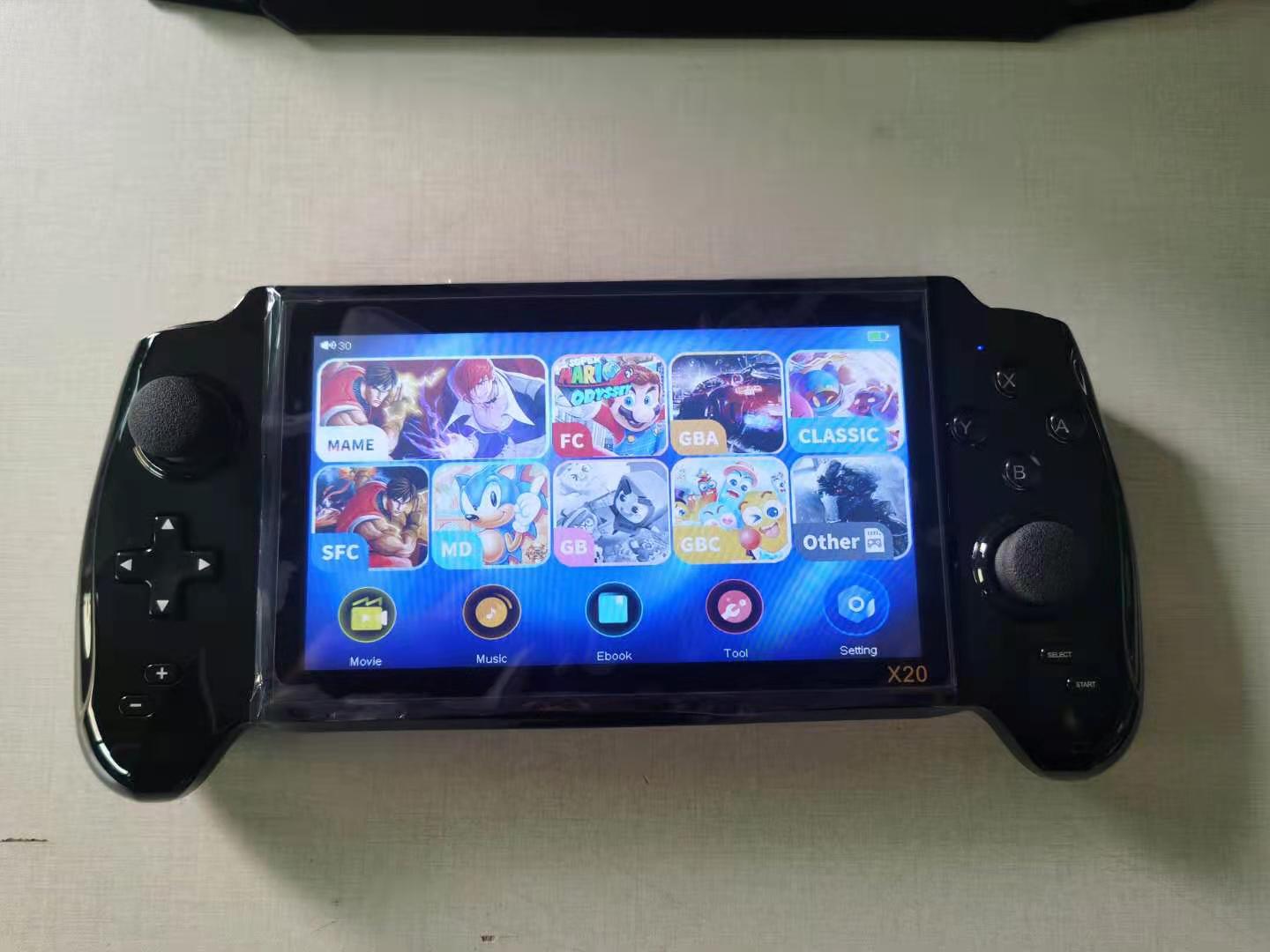 Penosn hern konzole X20, 7.0 LCD, 16GB, 3000 vestavnch her, ern
