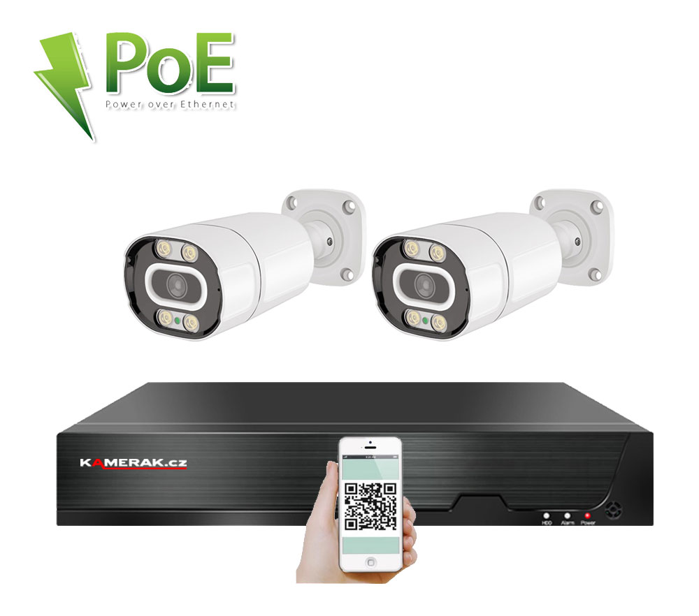 2 kamerov systm PoE IP XM-203D 8MPx 4K