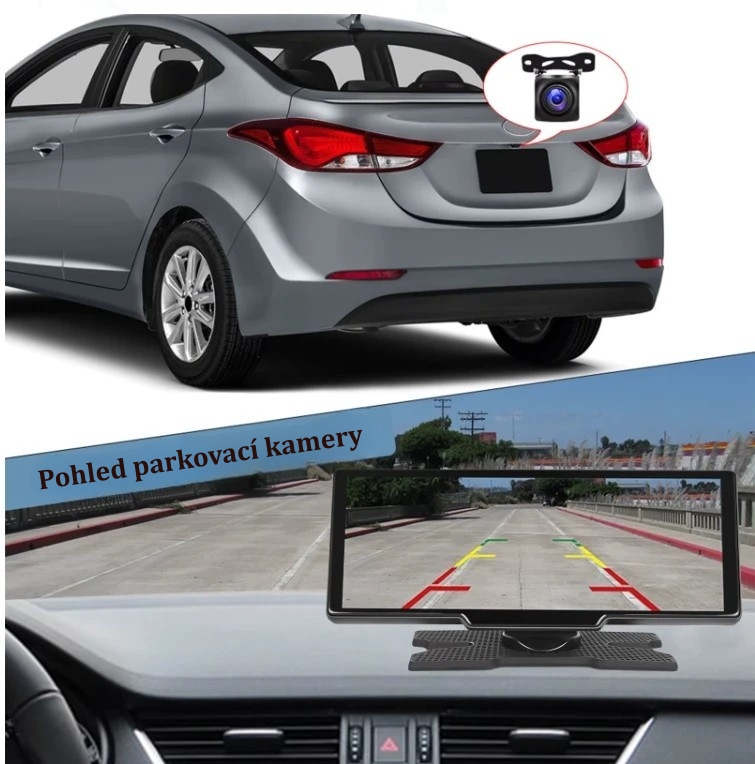 Nejen parkovac systm A3073 - Multimediln LCD s pedn a parkovac kamerou