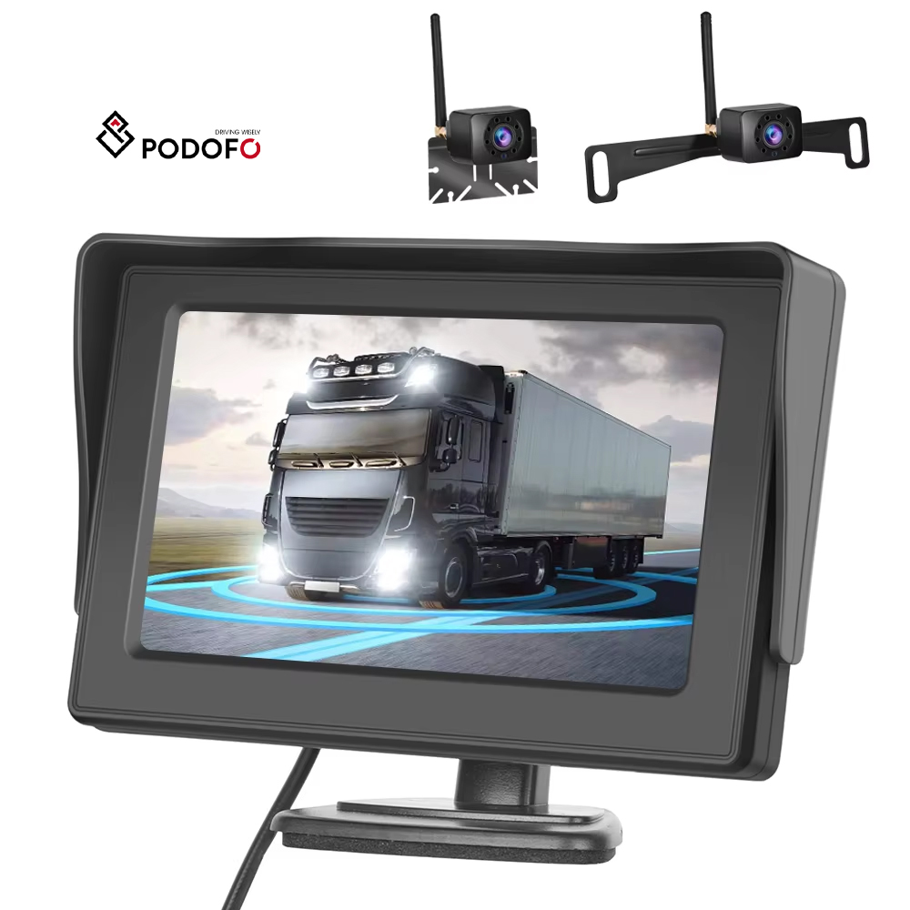 WiFi parkovac set A3164, monitorem 4,3", kamera s nonm vidnm s drkem na SPZ