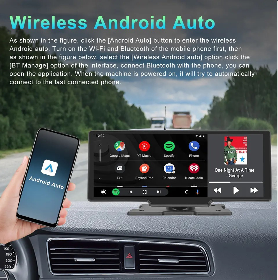 Multifunkn LCD Display 10" A3247 s CarPlay & Android Auto  V chytr spolenk na cesty