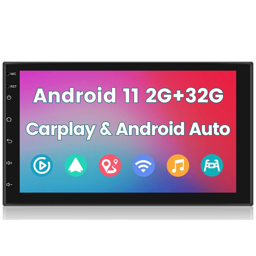2DIN Autordio A3017 2GB+32GB Android 11 s CarPlay, Android Auto, GPS WIFI BT FM