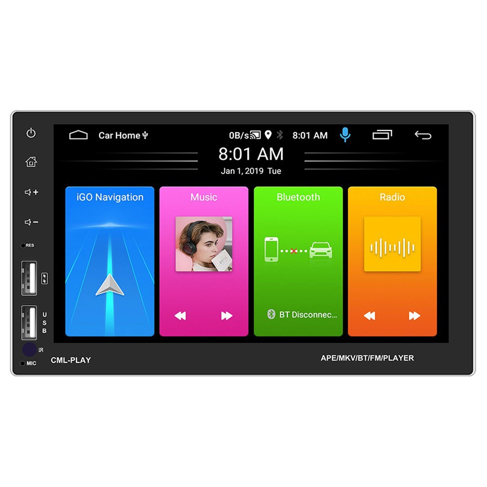 2 DIN Autordio A2838 Android 9.1, Pehrva s GPS WIFI BT FM Phone Link USB