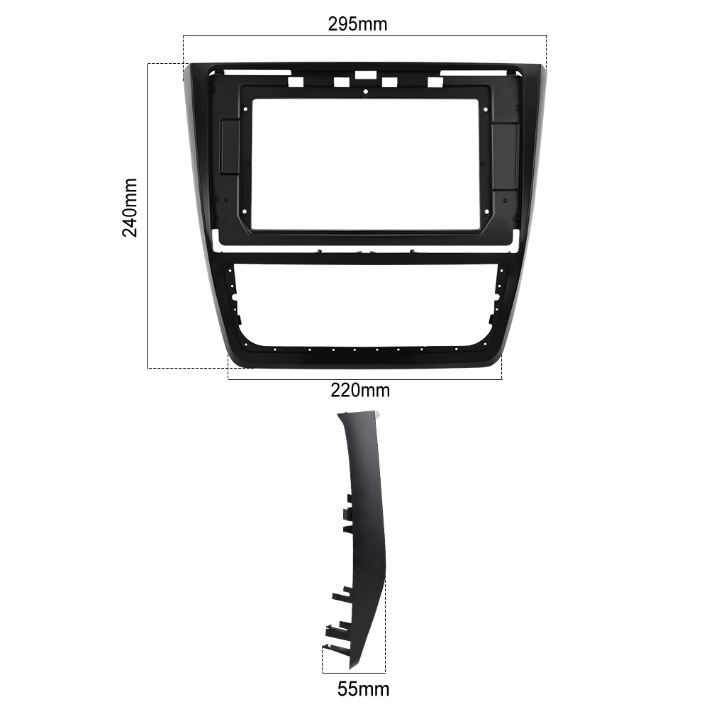 Redukn rmeek A7104 pro autordio 10,1 palc pro koda Yeti 2009-2017
