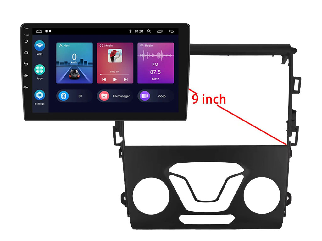 2DIN Autordio 9" LCD A3018 2GB+32GB Android 11 s rmekem A7025 pro Ford Mondeo 2013