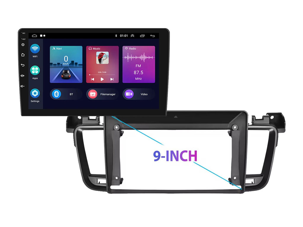 2DIN Autordio 9" LCD A3018 Android 11 s rmekem  A7189 pro Peugeot 508 (2012-2016)