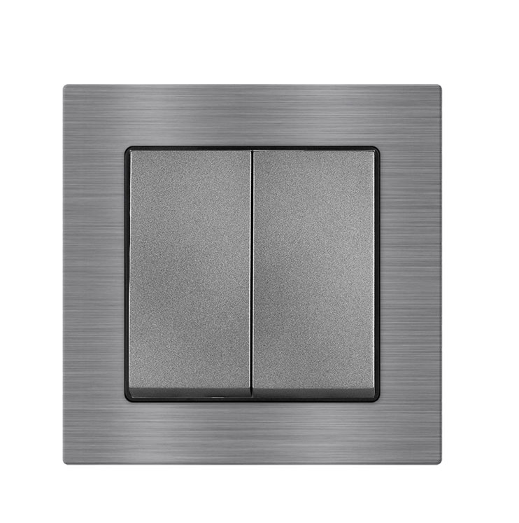 UNIC Dvojvypna lustrov sriov .5 v rmeku 82mm, slitina hlinku ed