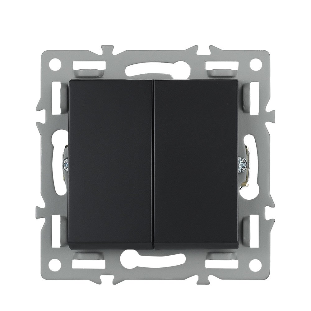 modul MD2V02 dvojvypna stdav .5B 6+6, plast ern pro rmeek 82mm