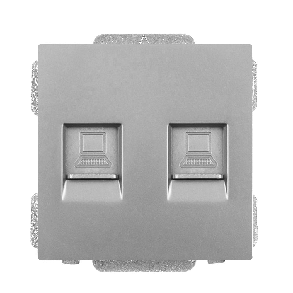 Modul MDN2RJ45 Zsuvka 2xRJ45 plast ed do rmeku