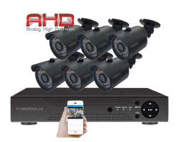 6 kamerov AHD set WN6-58A 2Mpx 1080p, H.265, CZ menu - 5290 K