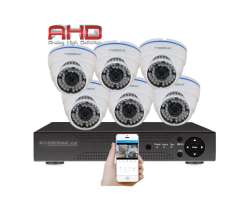 6 kamerov AHD set WN6-51E 5Mpx 1920p, H.265, CZ menu - 8990 K