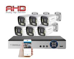 6 kamerov AHD set HE6-54E 5Mpx 1920p, H.265, CZ menu - 8390 K