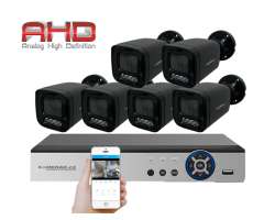 6 kamerov AHD set HE6-56E 5Mpx 1920p, H.265, CZ menu - 8090 K
