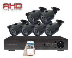 6 kamerov AHD set WN6-58E s mic 5Mpx 1920p, H.265, CZ menu - 8990 K