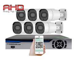 6 kamerov AHD set HE6-63E 5Mpx 1920p, H.265, CZ menu - 8390 K