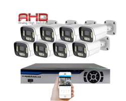 8 kamerov AHD set HE8-54E 5Mpx 1920p, H.265, CZ menu - 10090 K